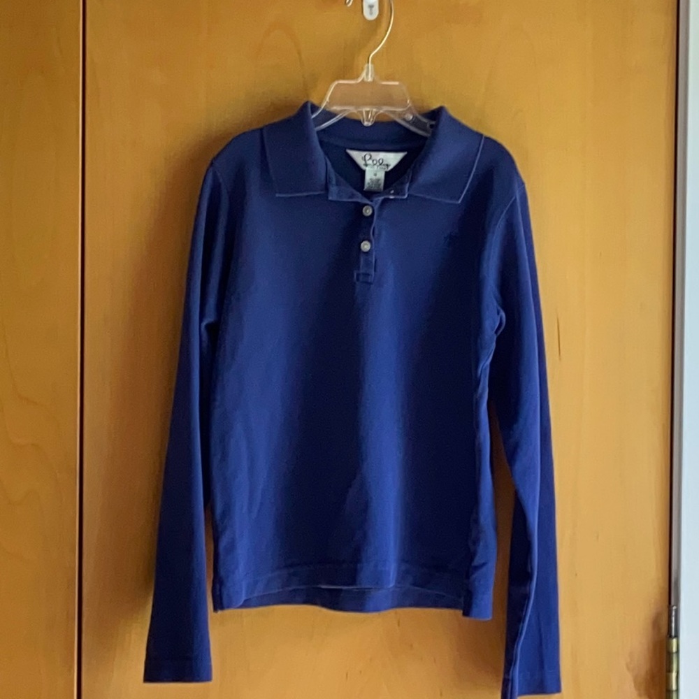 EUC Girls Lilly Pulitzer Long Sleeve Polo Size 14